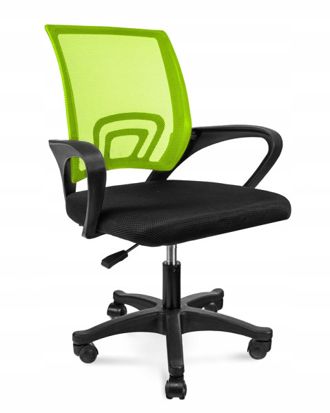 Krzesło Obrotowe Fotel Do Biurka Biura Smart Czarne/Zielone 805635