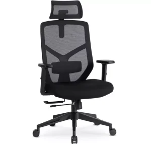 Krzesło Obrotowe Fotel Ergonomiczny Obrotowy Czarny BENTO 219720 Krzesło Obrotowe Fotel Ergonomiczny Obrotowy Czarny BENTO 219720