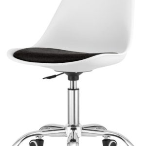 Krzesło obrotowe MONZA OFFICE WHITE + BLACK FABRIC II 790627 Krzesło obrotowe MONZA OFFICE WHITE + BLACK FABRIC II 790627