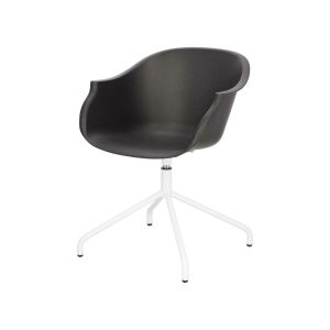 KRZESŁO OBROTOWE Roundy czarno-białe z tworzywa styl loft 716101 KRZESŁO OBROTOWE Roundy czarno-białe z tworzywa styl loft 716101