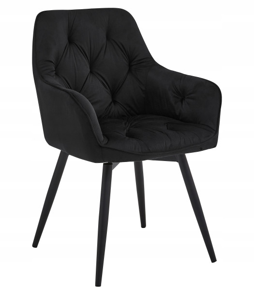 Krzesło Obrotowe Tapicerowane Welurowe Velvet Salon Jadalnia Luna360 995401
