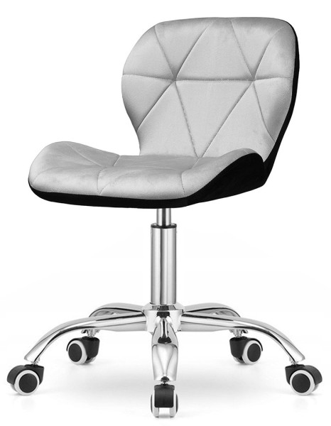 Krzesło obrotowe VASTO OFFICE VELVET BLACK + GREY 790646