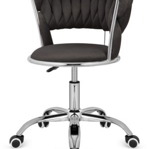 Krzesło obrotowe warkocz TRECCIA OFFICE BLACK VELVET 790622 Krzesło obrotowe warkocz TRECCIA OFFICE BLACK VELVET 790622
