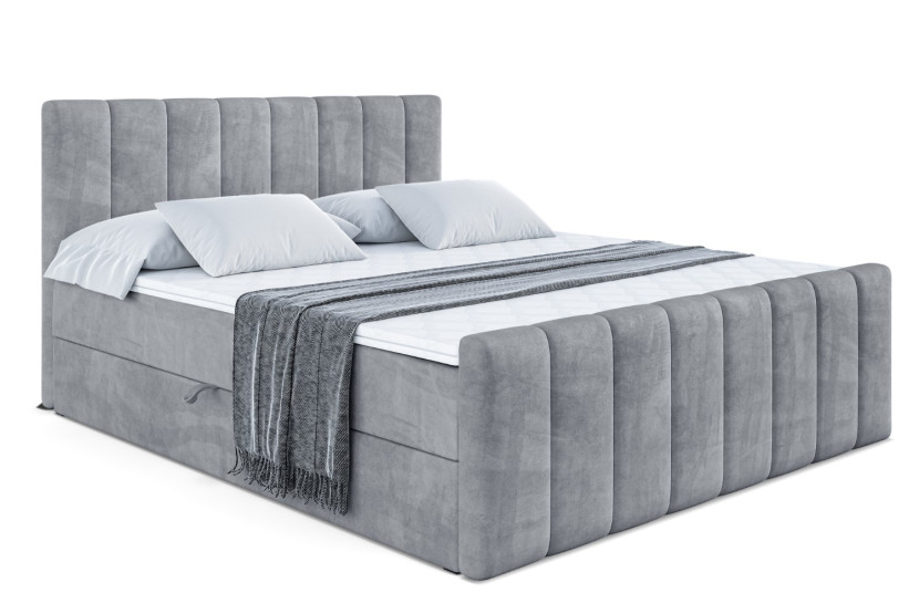 Łóżko kontynentalne z pojemnikiem OTTA-Z - 200 x 200 cm 235253