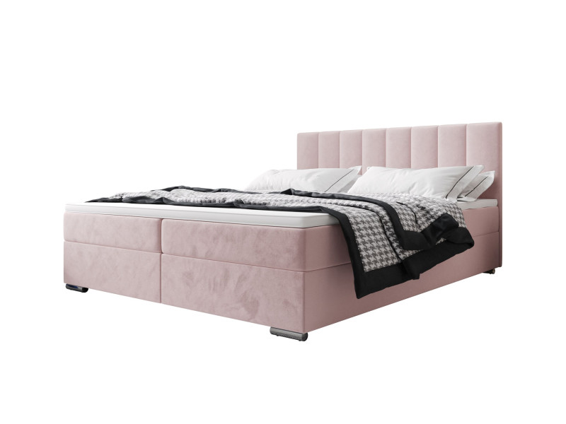 Łóżko kontynentalne ZILANO 2 140x200 itaka 58 Różowy 800100