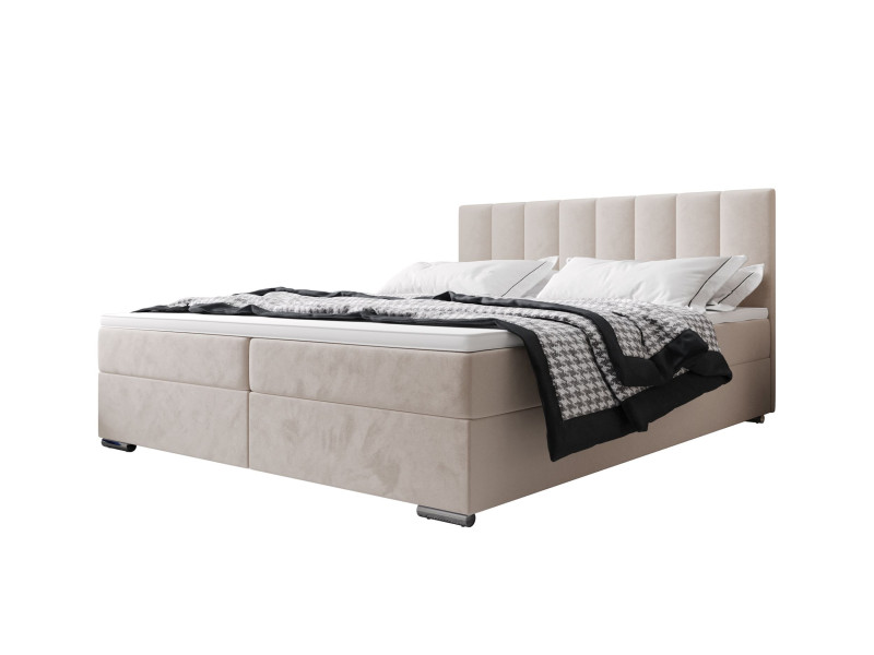 Łóżko kontynentalne ZILANO 2 160x200 itaka 16 Kremowy 800065