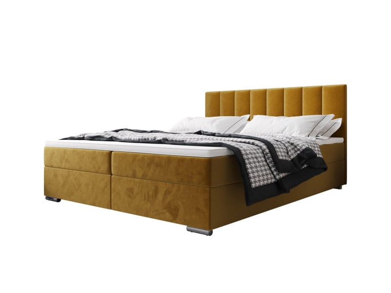 Łóżko kontynentalne ZILANO 2 160x200 itaka 33 Pomarańczowy 799989