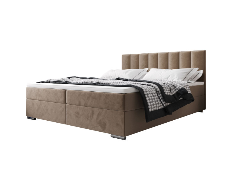 Łóżko kontynentalne ZILANO 2 160x200 itaka 48 Jasny brąz 799997