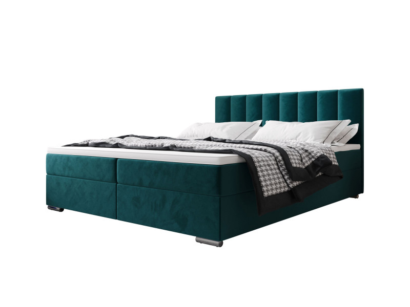 Łóżko kontynentalne ZILANO 2 180x200 itaka 39 Niebieski 800064
