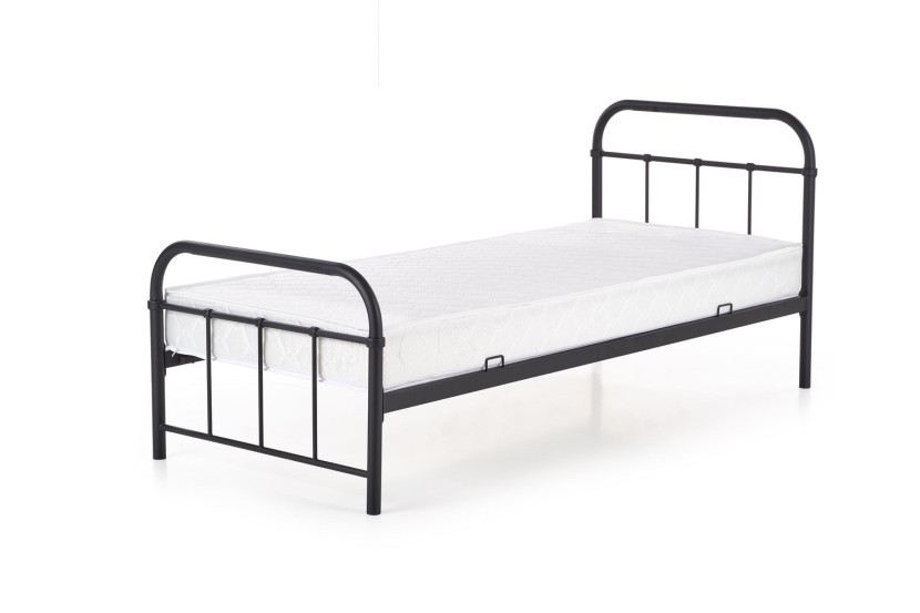 Łóżko LINDA 90x200 czarne bez szuflady/bez materaca 958916
