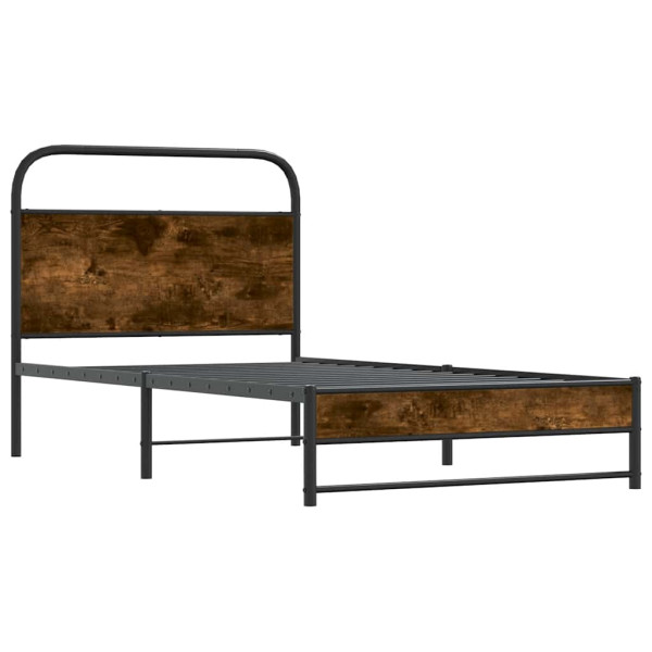 Łóżko Metalowe Rama Łóżka Metalowa Ze Stelażem Pokoj Sypialnia 100x190 cm 830279