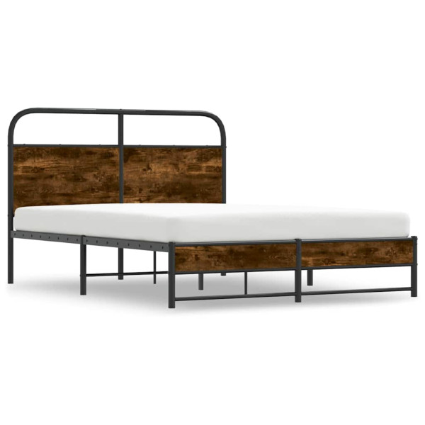 Łóżko Metalowe Rama Łóżka Metalowa Ze Stelażem Pokoj Sypialnia 135x190 cm 830380