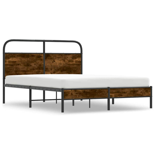 Łóżko Metalowe Rama Łóżka Metalowa Ze Stelażem Pokoj Sypialnia 140x190 cm 829796