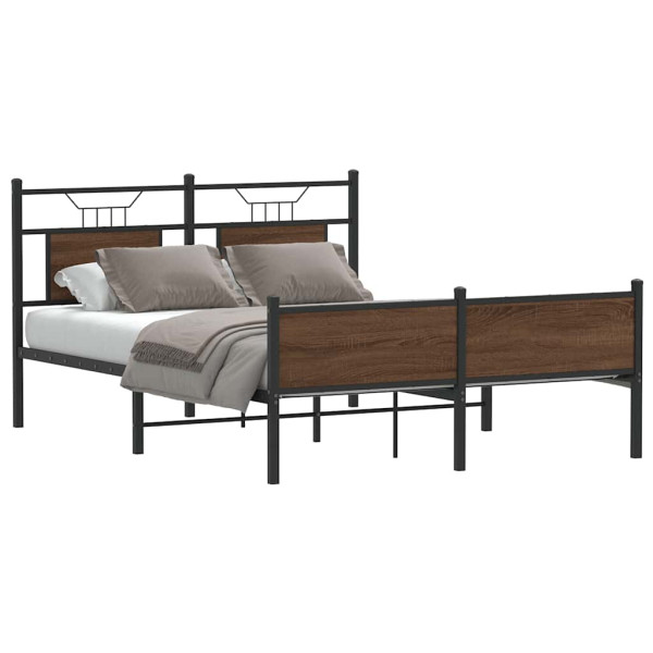 Łóżko Metalowe Rama Łóżka Metalowa Ze Stelażem Pokoj Sypialnia 150x200 cm 830622