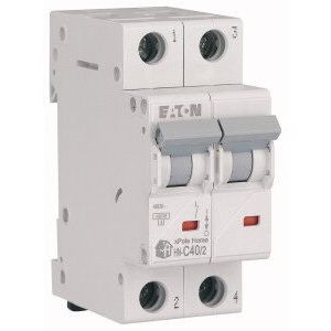 Wyłącznik nadprądowy 2P C 40A 6kA AC, HN-C40/2 | 194875 Eaton Wyłącznik nadprądowy 2P C 40A 6kA AC, HN-C40/2 | 194875 Eaton
