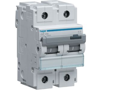 Wyłącznik nadprądowy MCB 10kA Icu=10kA 2P C 125A | HMF299 Hager