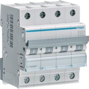 Wyłącznik nadprądowy 6kA 4P B 16A MCB | MBN416E Hager Wyłącznik nadprądowy 6kA 4P B 16A MCB | MBN416E Hager