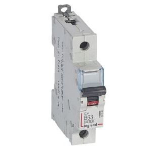 Wyłącznik nadprądowy S 301 1P B 63A 6000A serii DX3 | 407438 Legrand Wyłącznik nadprądowy S 301 1P B 63A 6000A serii DX3 | 407438 Legrand