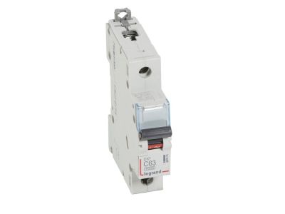 Wyłącznik nadprądowy S 301 1P C 63A 6000A serii DX3 | 407676 Legrand