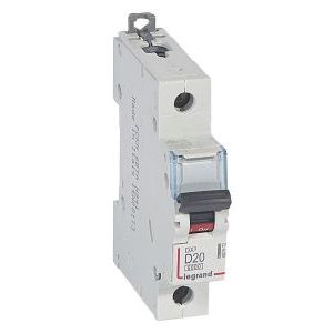 Wyłącznik nadprądowy S 301 1P D 20A 6000A serii DX3 | 407972 Legrand Wyłącznik nadprądowy S 301 1P D 20A 6000A serii DX3 | 407972 Legrand