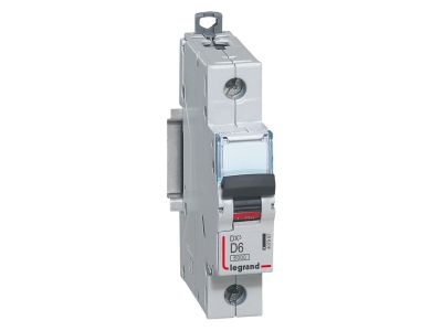 Wyłącznik nadprądowy S 301 1P D 6A 6000A serii DX3 | 407967 Legrand