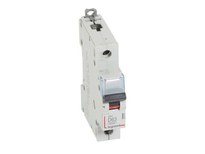 Wyłącznik nadprądowy S 301 1P D 63A 6000A serii DX3 | 407977 Legrand