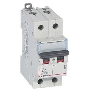 Wyłącznik nadprądowy S 302 2P B 20A 6000A serii DX3 | 407510 Legrand Wyłącznik nadprądowy S 302 2P B 20A 6000A serii DX3 | 407510 Legrand
