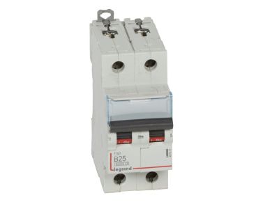 Wyłącznik nadprądowy S 302 2P B 25A 6000A serii DX3 | 407511 Legrand