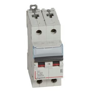 Wyłącznik nadprądowy S 302 2P C 32A 6000A serii DX3 | 407803 Legrand Wyłącznik nadprądowy S 302 2P C 32A 6000A serii DX3 | 407803 Legrand
