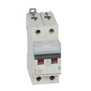 Wyłącznik nadprądowy S 302 2P C 63A 6000A serii DX3 | 407806 Legrand Wyłącznik nadprądowy S 302 2P C 63A 6000A serii DX3 | 407806 Legrand