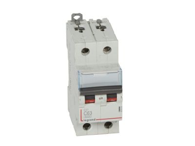 Wyłącznik nadprądowy S 302 2P C 63A 6000A serii DX3 | 407806 Legrand