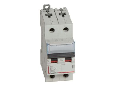Wyłącznik nadprądowy S 302 2P D 10A 6000A serii DX3 | 408029 Legrand