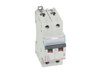 Wyłącznik nadprądowy S 302 2P D 2A 6000A serii DX3 | 408024 Legrand