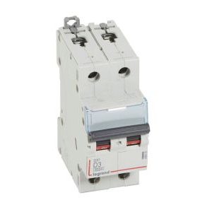 Wyłącznik nadprądowy S 302 2P D 3A 6000A serii DX3 | 408025 Legrand Wyłącznik nadprądowy S 302 2P D 3A 6000A serii DX3 | 408025 Legrand