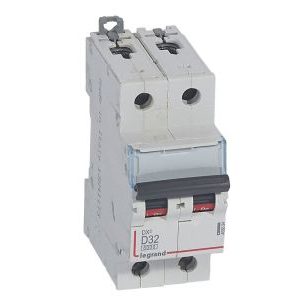 Wyłącznik nadprądowy S302 2P D 32A 6kA serii DX3 | 408034 Legrand
