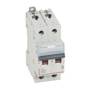 Wyłącznik nadprądowy S302 2P D 63A 6kA serii DX3 | 408037 Legrand Wyłącznik nadprądowy S302 2P D 63A 6kA serii DX3 | 408037 Legrand