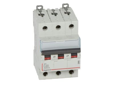 Wyłącznik nadprądowy S 303 DX3 6KA 3P C20 | 407860 Legrand