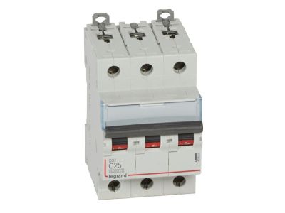 Wyłącznik nadprądowy S 303 DX3 6KA 3P C25 | 407861 Legrand
