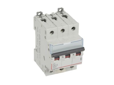 Wyłącznik nadprądowy S 303 3P D 0,5A 6000A serii DX3 | 408080 Legrand