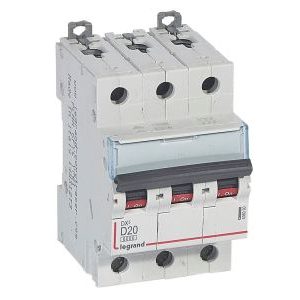 Wyłącznik nadprądowy S 303 3P D 20A 6000A serii DX3 | 408090 Legrand Wyłącznik nadprądowy S 303 3P D 20A 6000A serii DX3 | 408090 Legrand