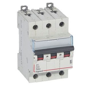 Wyłącznik nadprądowy S 303 3P D 3A 6000A serii DX3 | 408083 Legrand Wyłącznik nadprądowy S 303 3P D 3A 6000A serii DX3 | 408083 Legrand