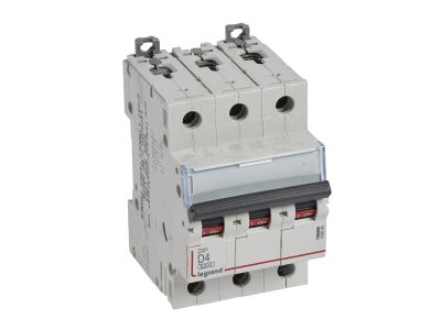 Wyłącznik nadprądowy S 303 3P D 4A 6000A serii DX3 | 408084 Legrand