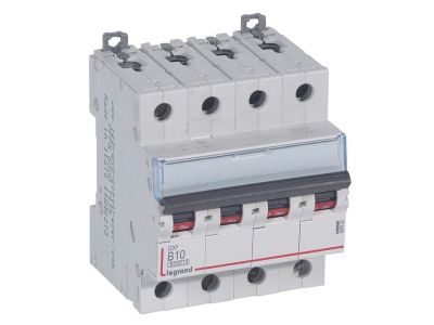 Wyłącznik nadprądowy S 304 4P B 10A 6000A serii DX3 | 407622 Legrand