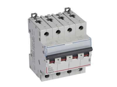 Wyłącznik nadprądowy S 304 4P B 13A 6000A serii DX3 | 407623 Legrand
