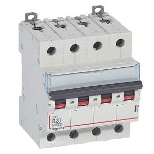 Wyłącznik nadprądowy S 304 4P B 20A 6000A serii DX3 | 407625 Legrand Wyłącznik nadprądowy S 304 4P B 20A 6000A serii DX3 | 407625 Legrand