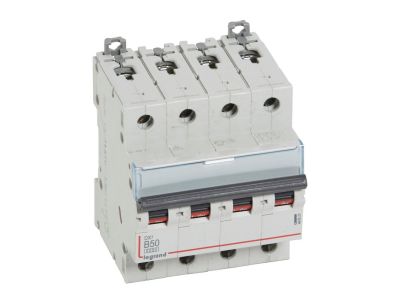 Wyłącznik nadprądowy S 304 4P B 50A 6000A serii DX3 | 407629 Legrand