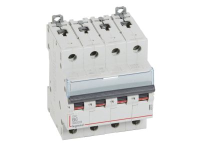 Wyłącznik nadprądowy S304 4P B 6A 6kA serii DX3 | 407621 Legrand