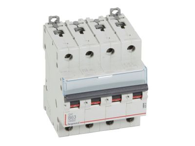 Wyłącznik nadprądowy S 304 4P B 63A 6000A serii DX3 | 407630 Legrand