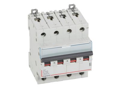Wyłącznik nadprądowy S 304 4P C 10A 6000A serii DX3 | 407926 Legrand