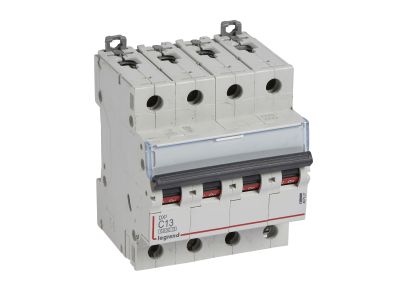 Wyłącznik nadprądowy S 304 4P C 13A 6000A serii DX3 | 407927 Legrand